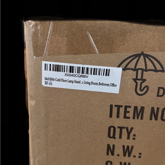 GoldFloor Lamp 🛋️StandingLamp6W LED💡Torchlight w 5W AdjustableReading📖Lamp🛋️ - Picture 9 of 9